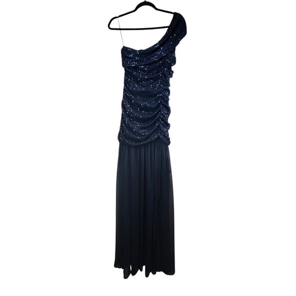 NWT - Hello Molly Navy Blue Sequined Gown - Size M - Picture 2 of 16